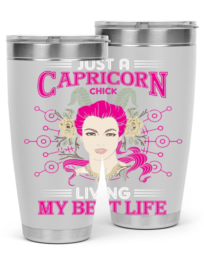 Capricorn chick 193#- zodiac- Tumbler