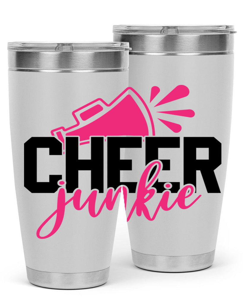 Cheer junkie 1390#- cheer- Tumbler