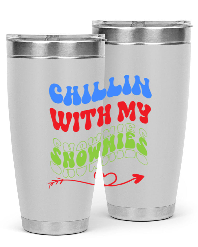 Chillin with my snowmies 42#- winter- Tumbler