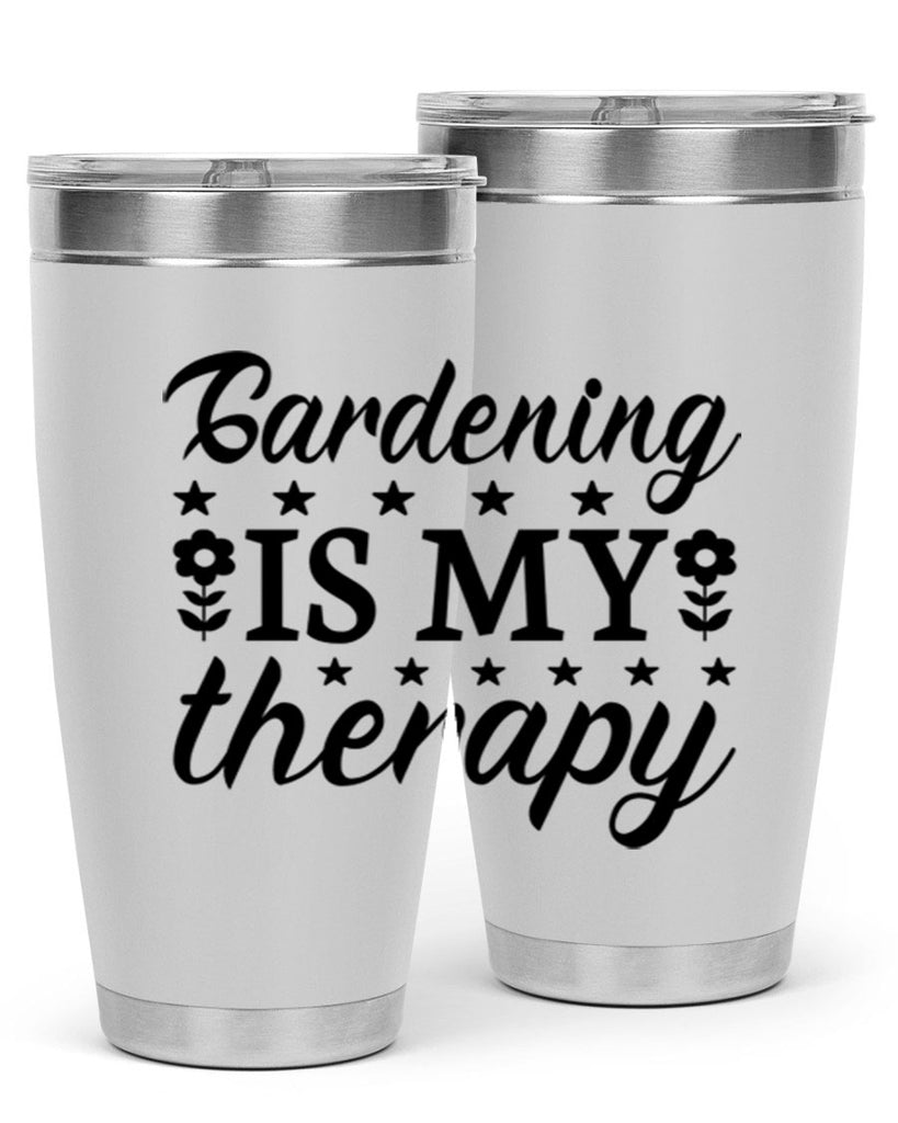 Gardening is my therapy  146#- spring- Tumbler