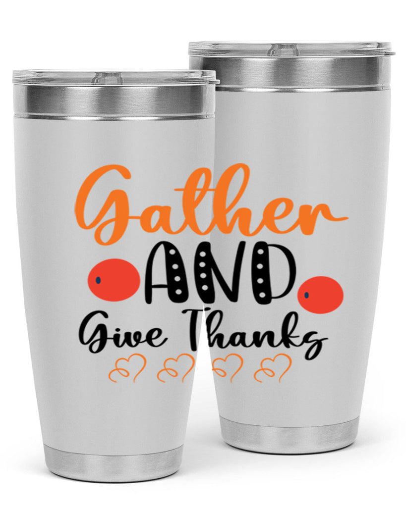 Gather And Give Thanks 188#- fall- Tumbler