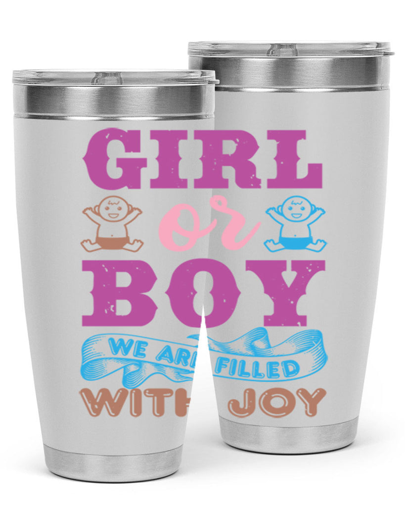 Girl or boy we are filled with joy Style 38#- baby shower- tumbler