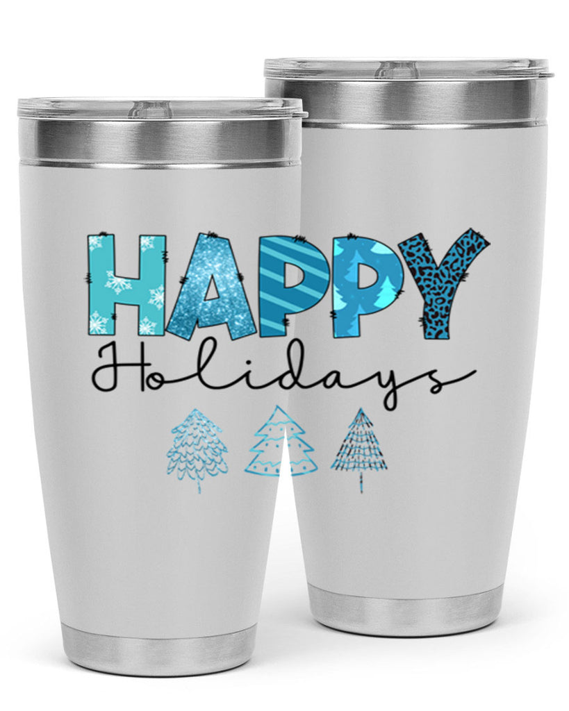 Happy Holidays 140#- winter- Tumbler
