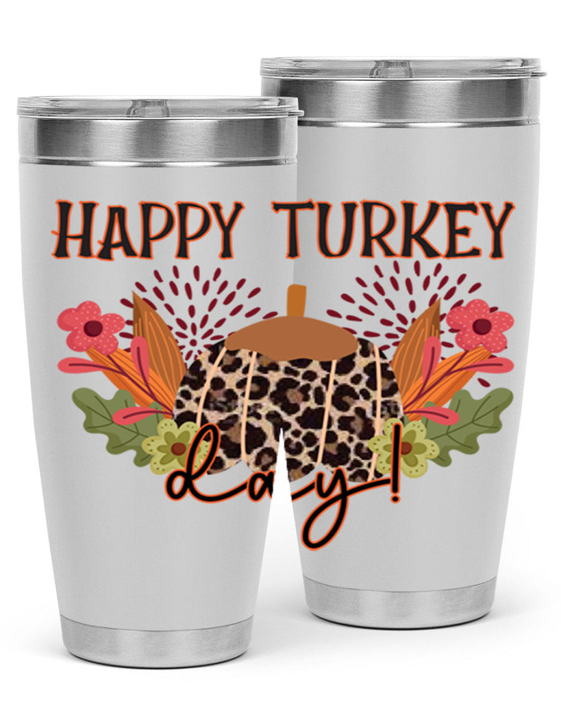 Happy turkey day 253#- fall- Tumbler