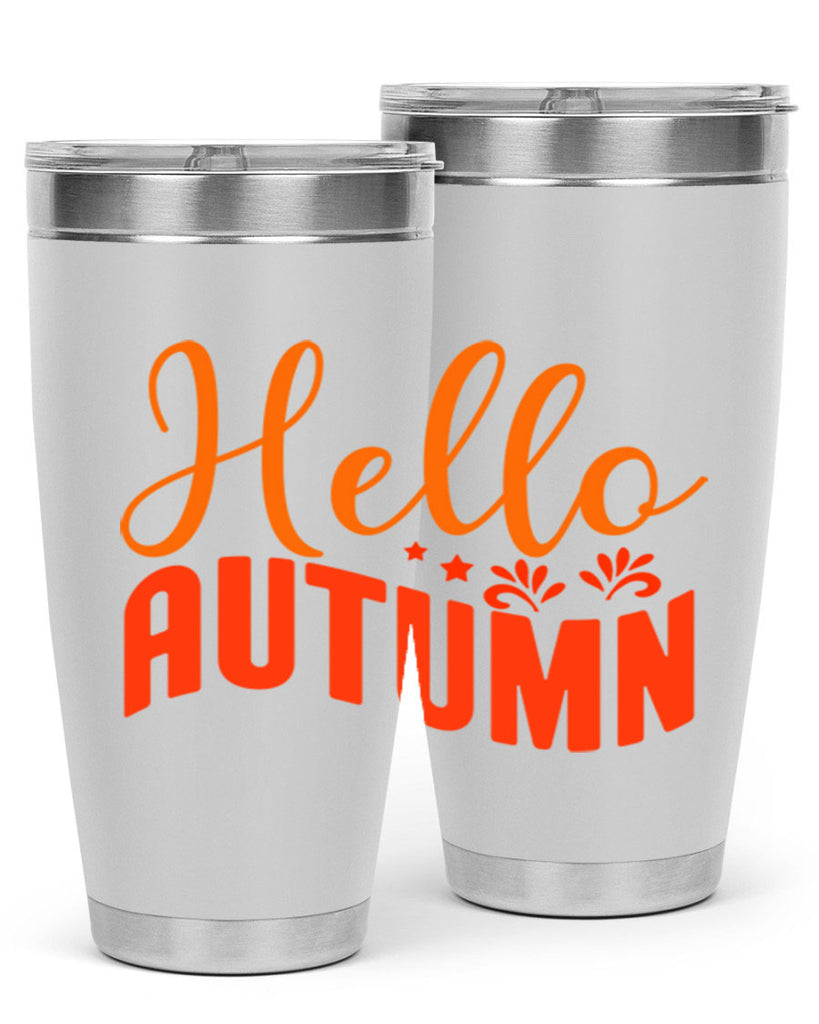 Hello Autumn Design 268#- fall- Tumbler