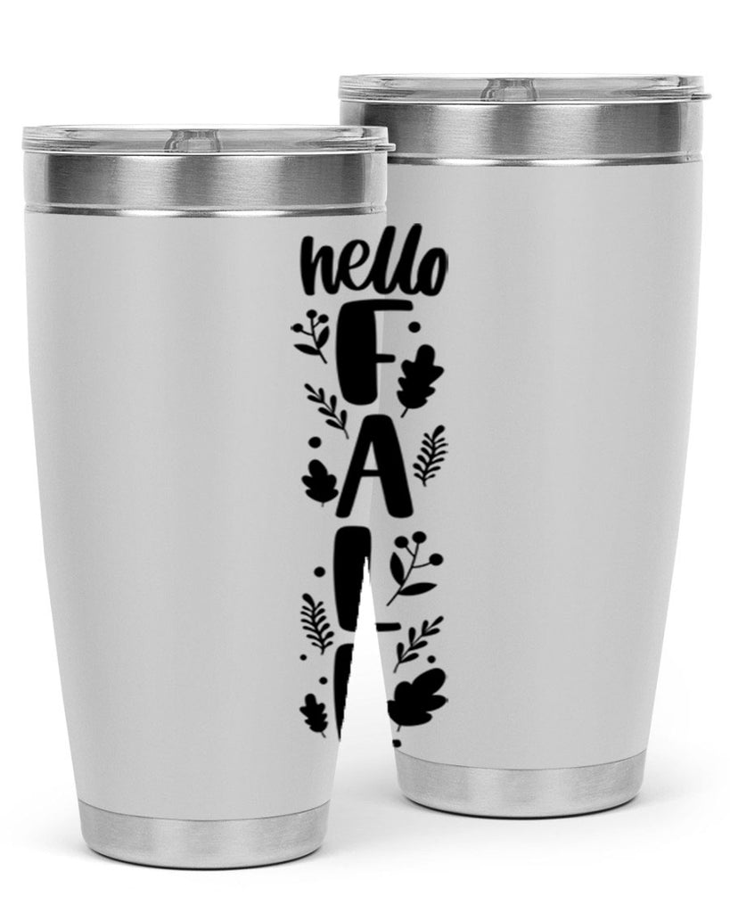Hello Fall 495#- fall- Tumbler