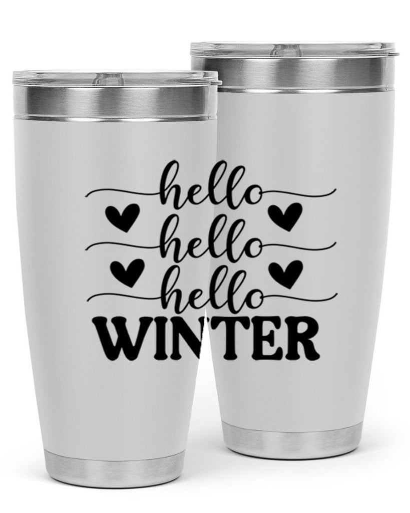 Hello Winter 167#- winter- Tumbler