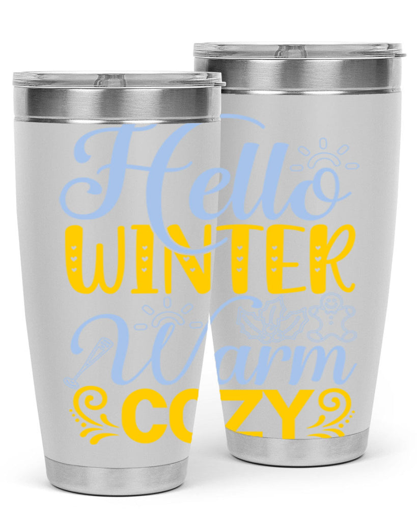 Hello winter warm cozy166#- winter- Tumbler