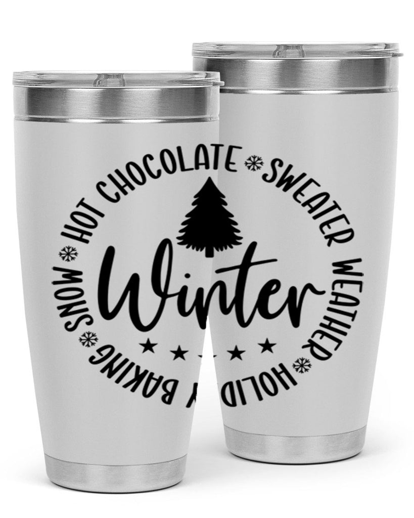 Hot Chocolate Sweater Weather Holiday Baking Snows196#- winter- Tumbler