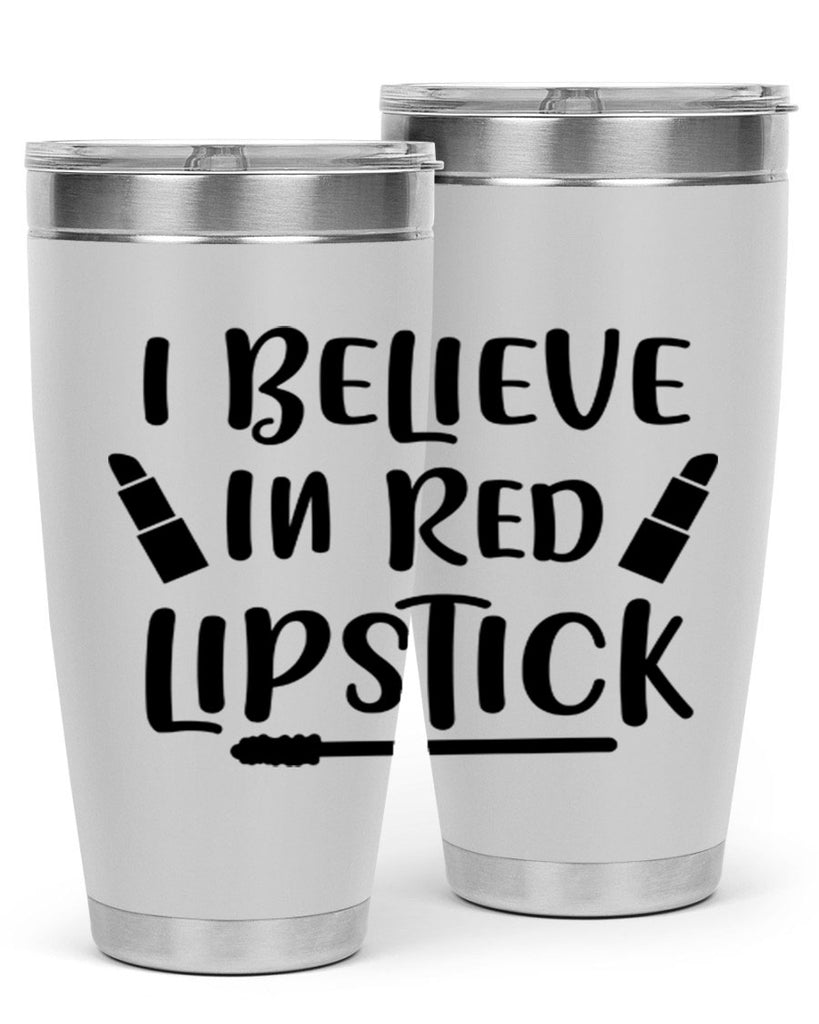I Believe In Red Lipstick 104#- fashion- Cotton Tank