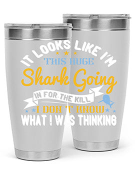 It looks like I’m this huge shark going in for the kill…I don’t know what I was thinking Style 60#- shark  fish- Tumbler