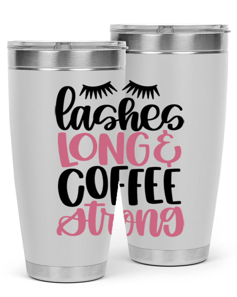Lashes Long Coffee Strong Style 67#- make up- Tumbler