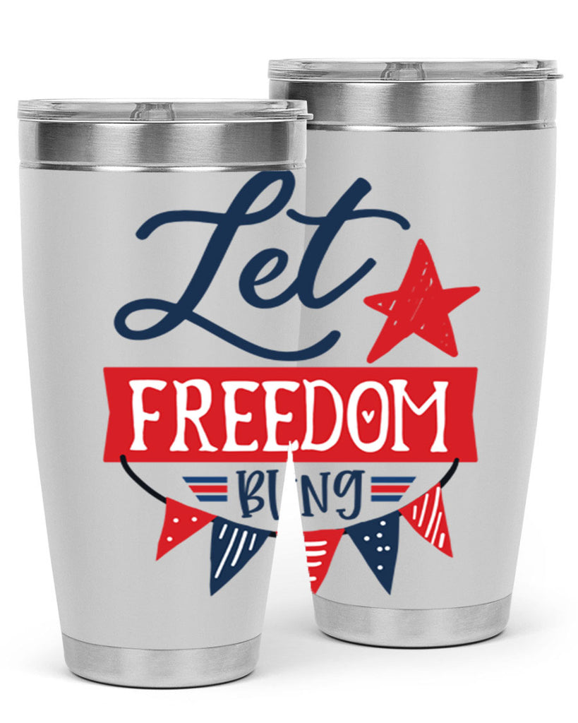 Let freedom bling Style 78#- Fourt Of July- Tumbler