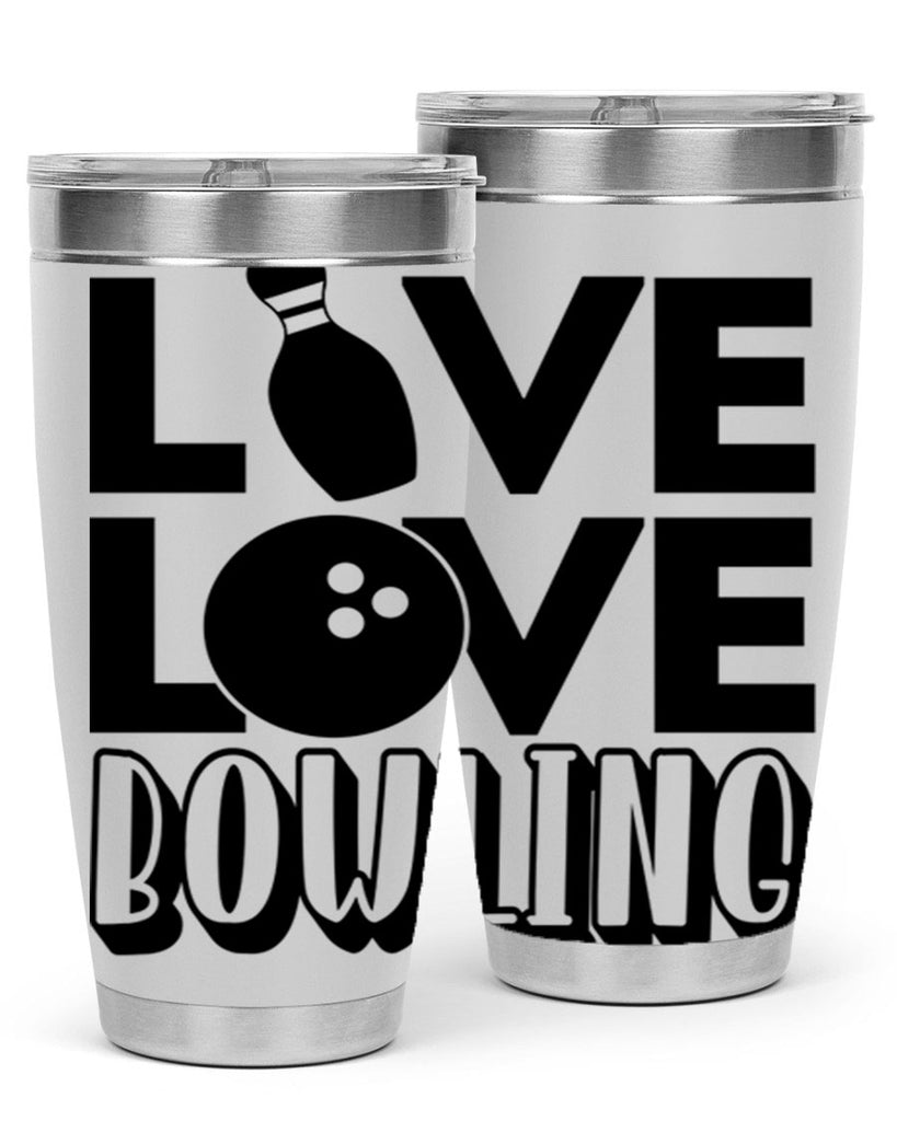 Live Love Bowling 833#- bowlig- Tumbler