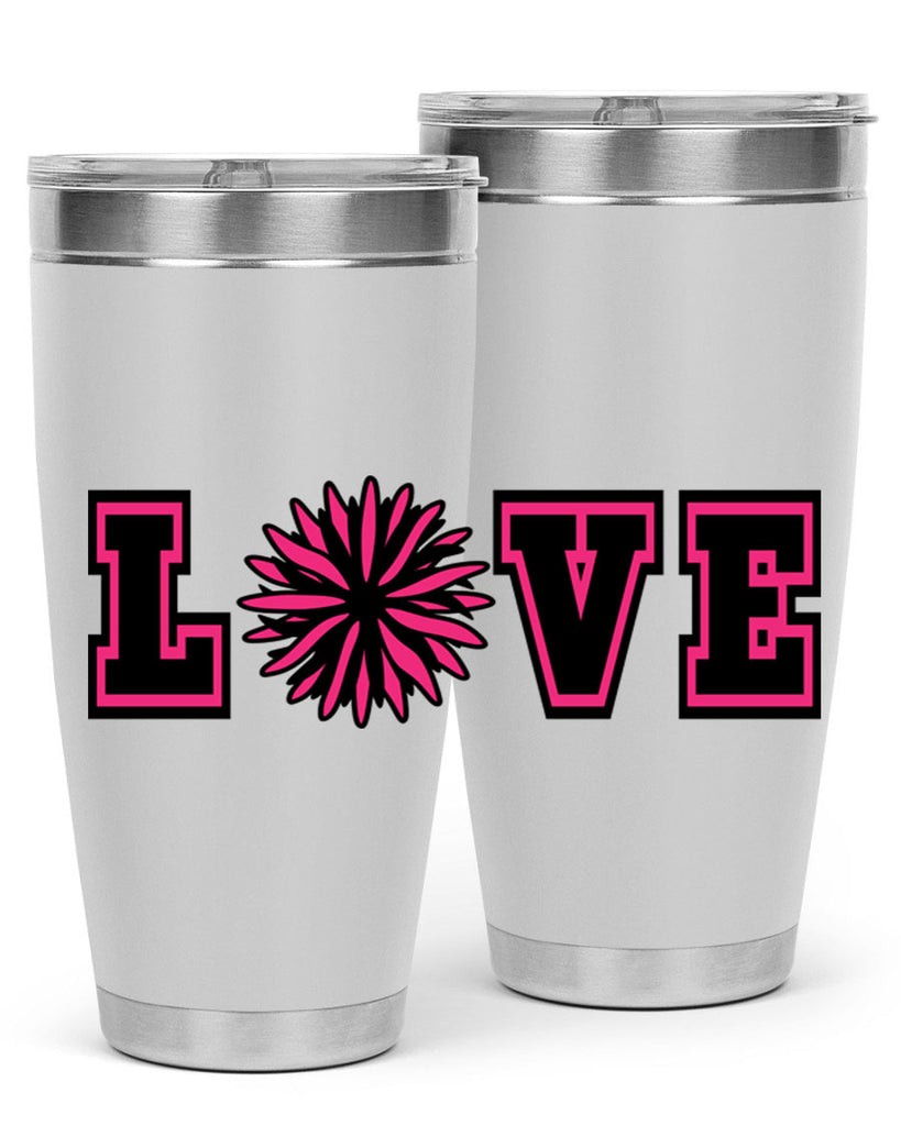 Love 694#- cheer- Tumbler