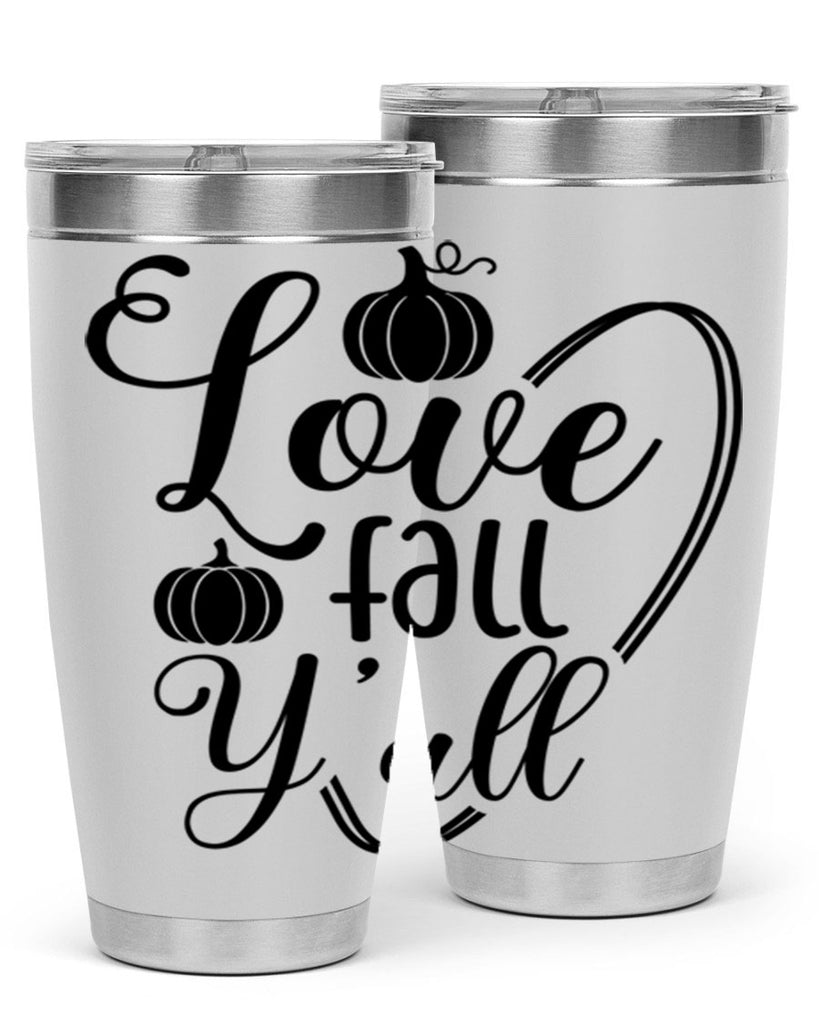 Love Fall Yall 412#- fall- Tumbler