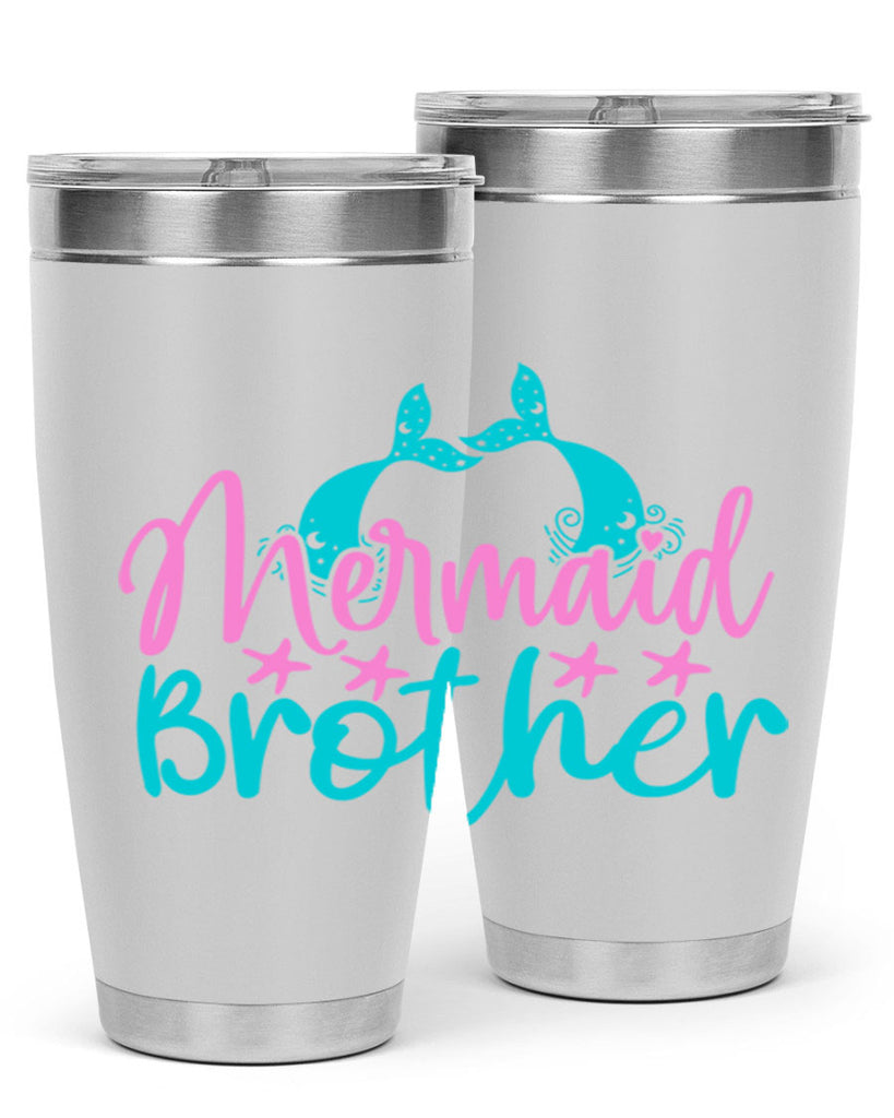 Mermaid Brother 354#- mermaid- Tumbler
