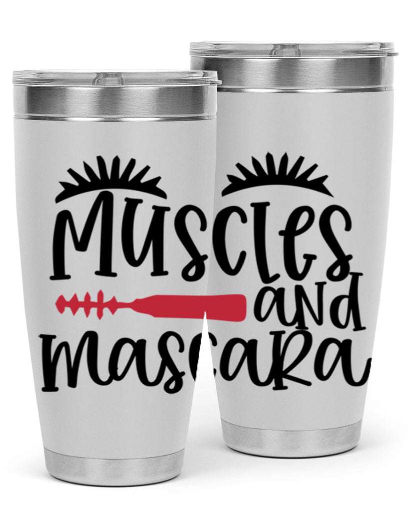 Muscles and mascara design Style 221#- make up- Tumbler