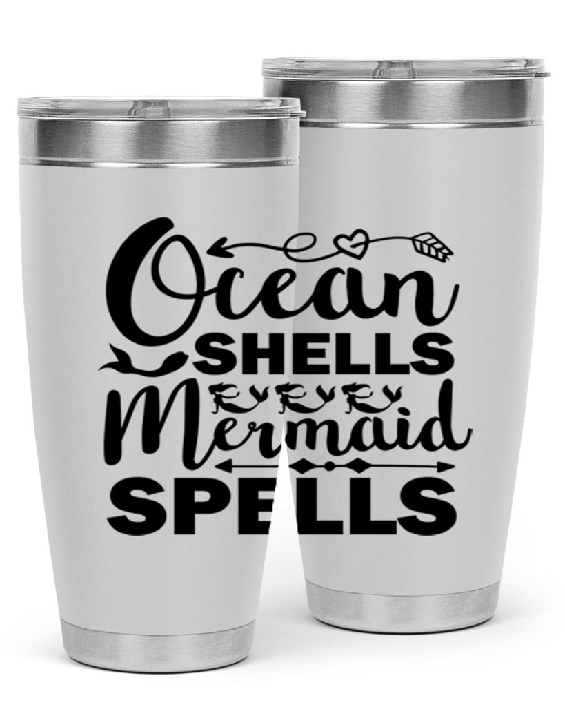 Ocean Shells Mermaid Spells 521#- mermaid- Tumbler