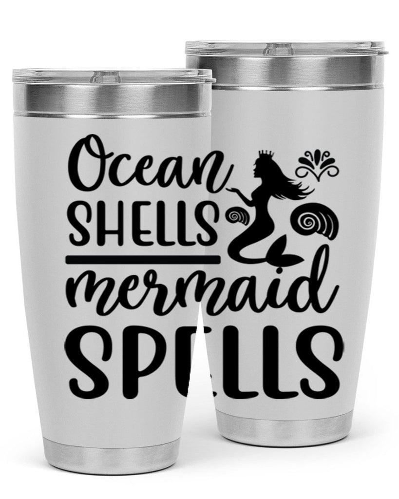 Ocean shells mermaid spells 522#- mermaid- Tumbler