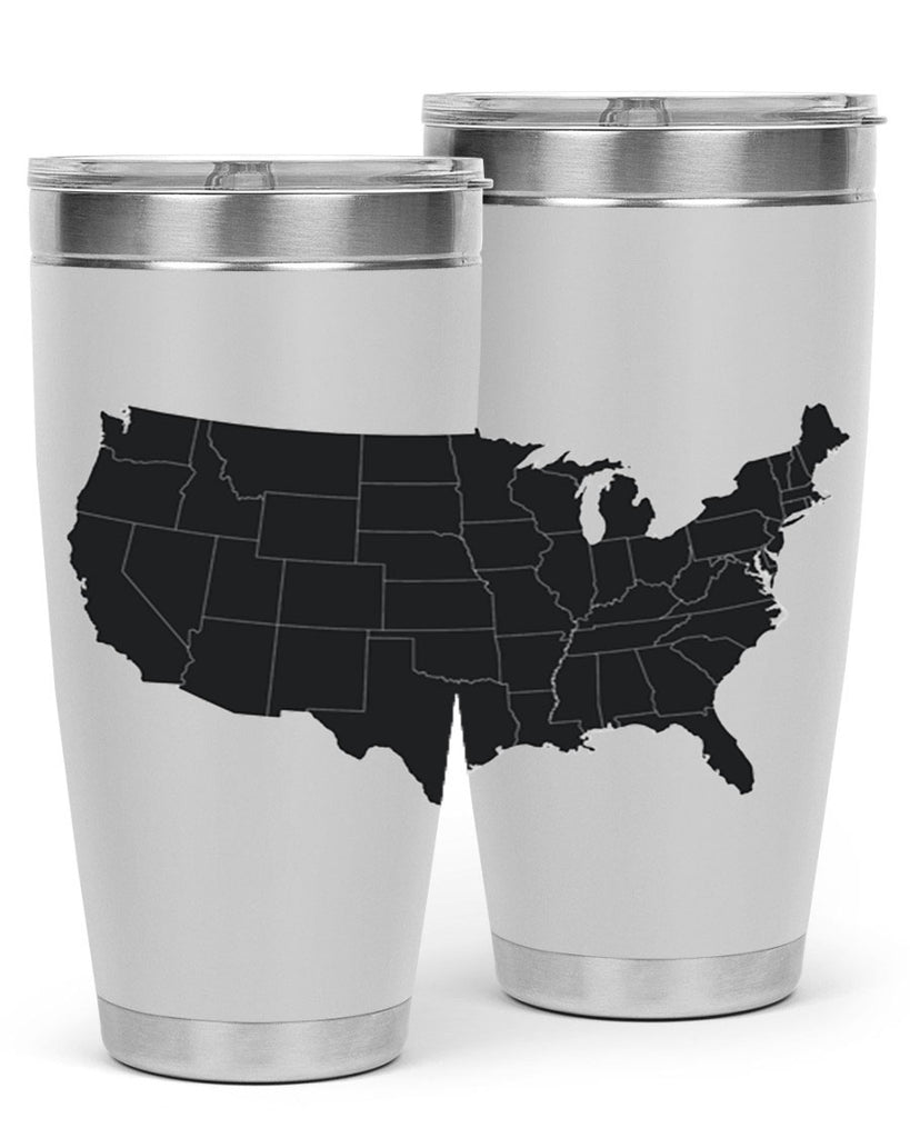Separate Color Map Style 71#- Fourt Of July- Tumbler