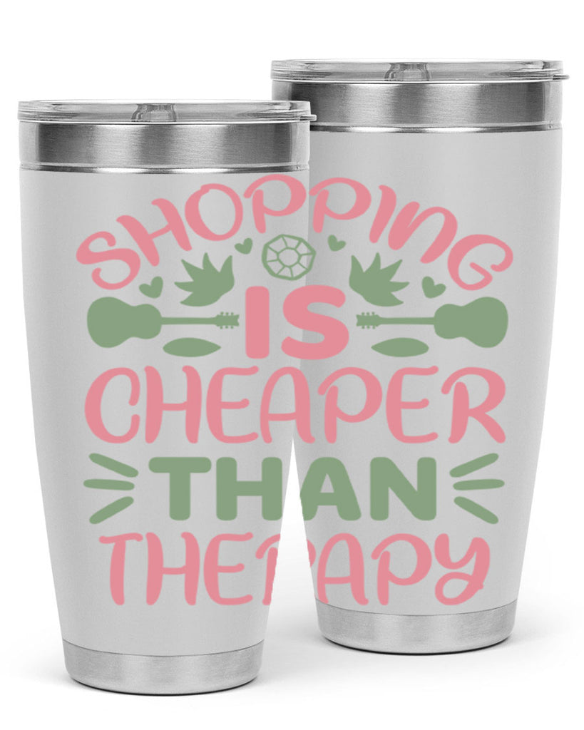 Shopping Is Cheaper Than Therapy 143#- fashion- Cotton Tank