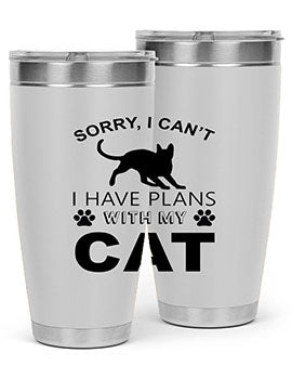 Sorry I Cant Style 116#- cat- Tumbler