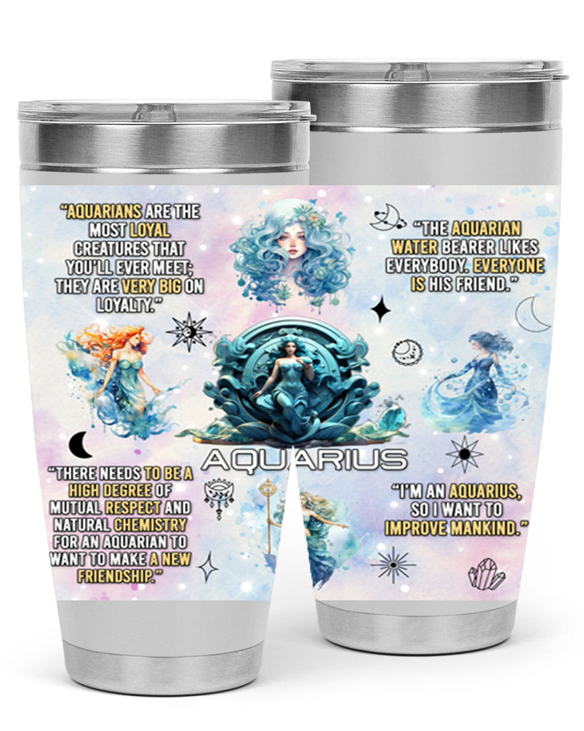 StraightAquarius 468#- zodiac- Tumbler