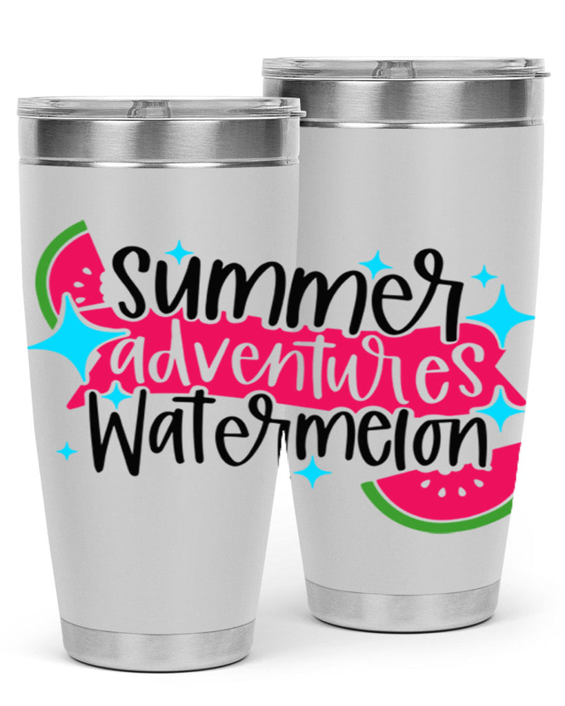 Summer Adventures Watermelon Style 23#- summer- Tumbler