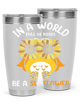 Sunflower Owl In A World A TurtleRabbit 18#- owl- Tumblers