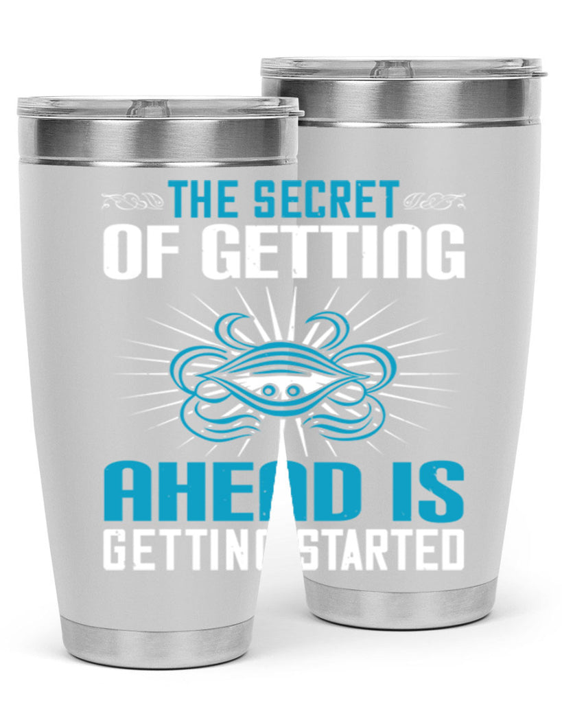 The secret of getting ahead is getting started Style 16#- motivation- Tumbler