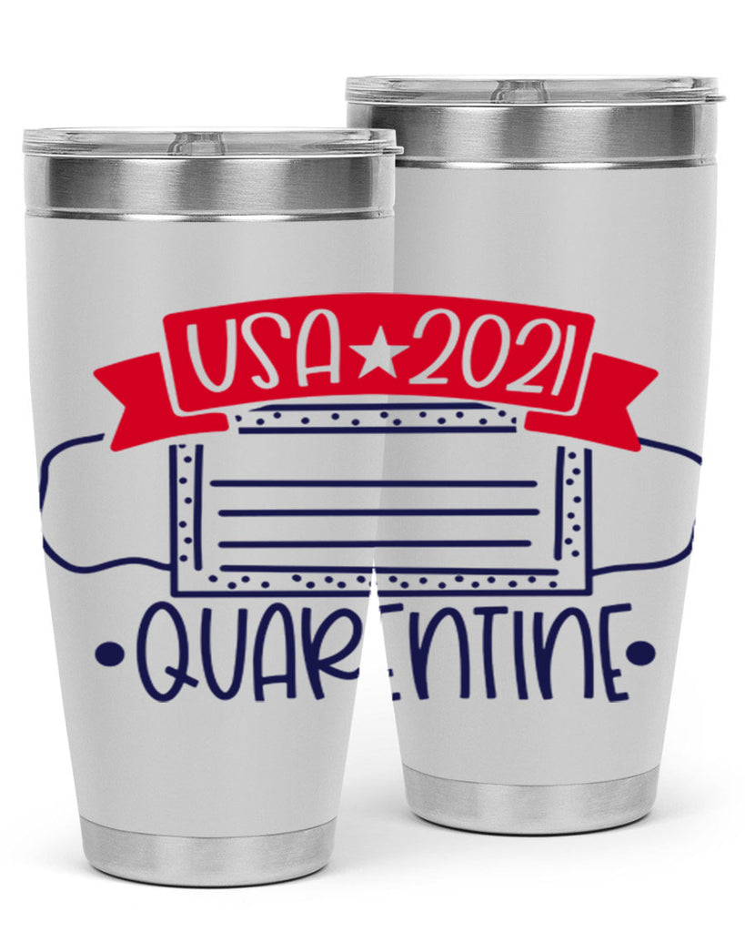 USA Quarentine Style 183#- Fourt Of July- Tumbler