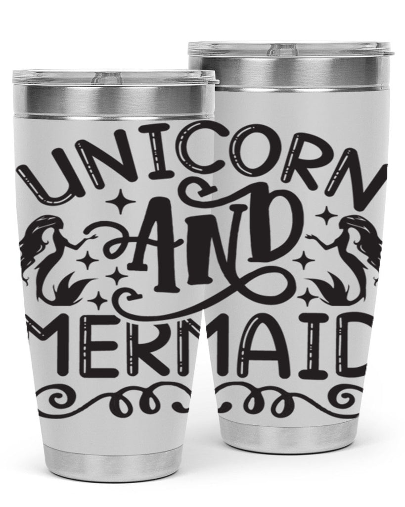 Unicorn and mermaid 660#- mermaid- Tumbler