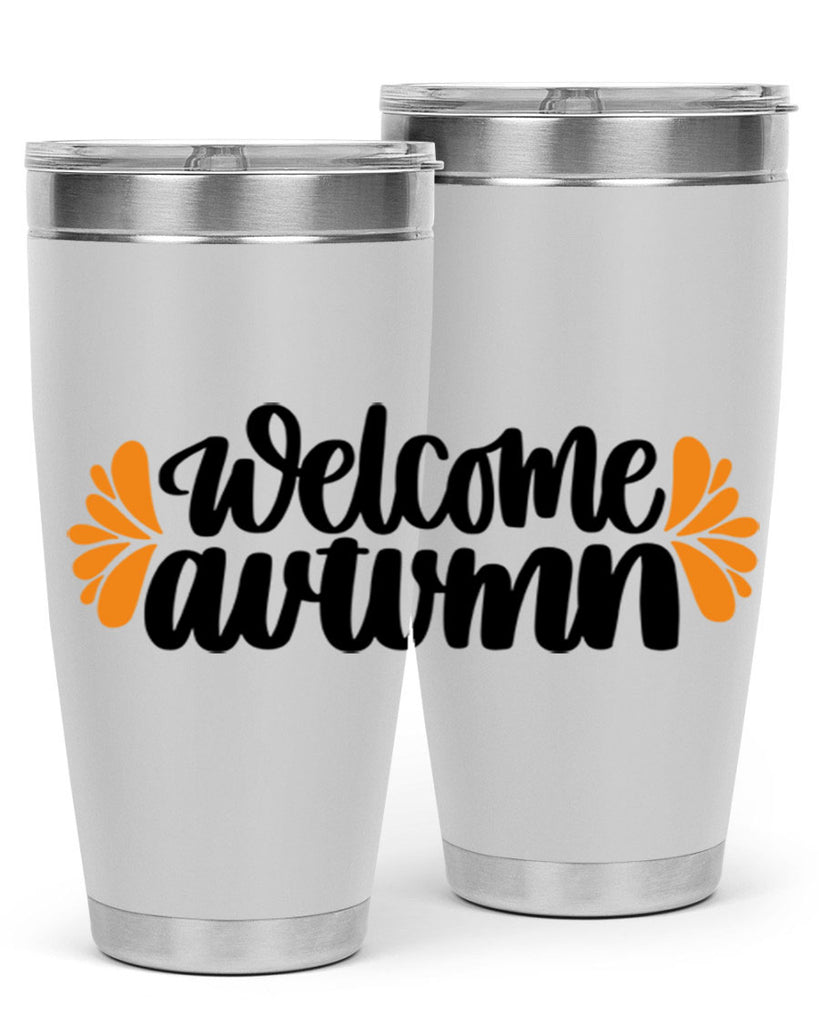 Welcome Autumn 513#- fall- Tumbler