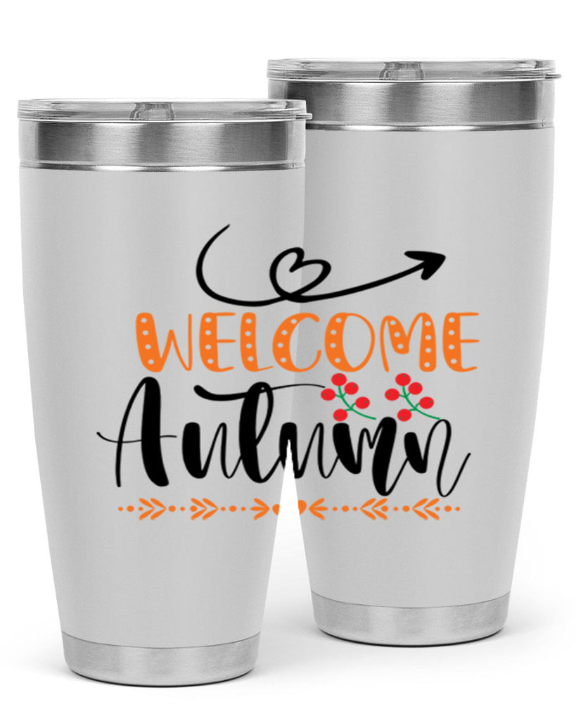 Welcome Autumn 628#- fall- Tumbler