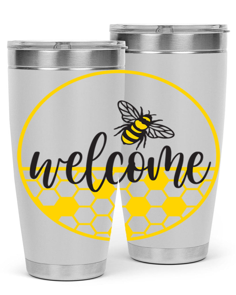 Welcome Bee and hive567#- spring- Tumbler