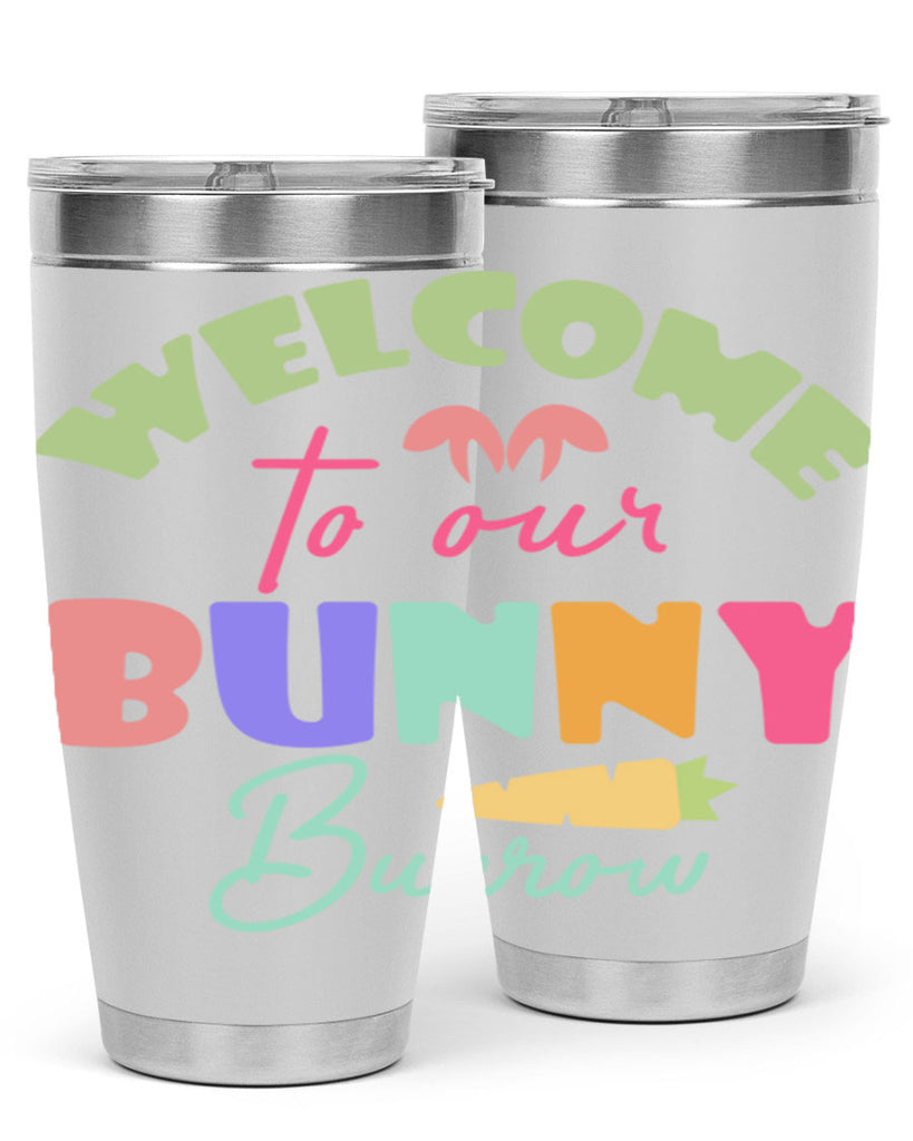 Welcome to our bunny burrow588#- spring- Tumbler
