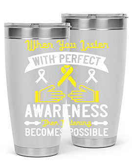 When you listen with perfect awareness then listening becomes possible Style 7#- self awareness- Tumbler
