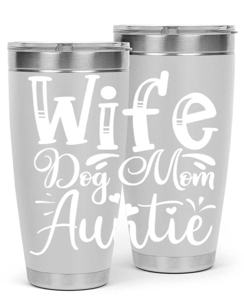 Wife Dog Mom Auntie Style 7#- aunt- Tumbler