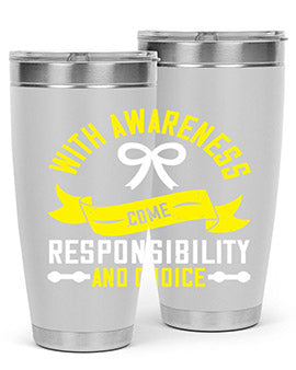 With awareness come responsibility and choice Style 5#- self awareness- Tumbler