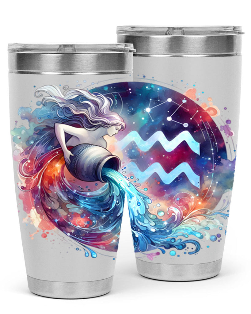 aquarius 90#- zodiac- Tumbler