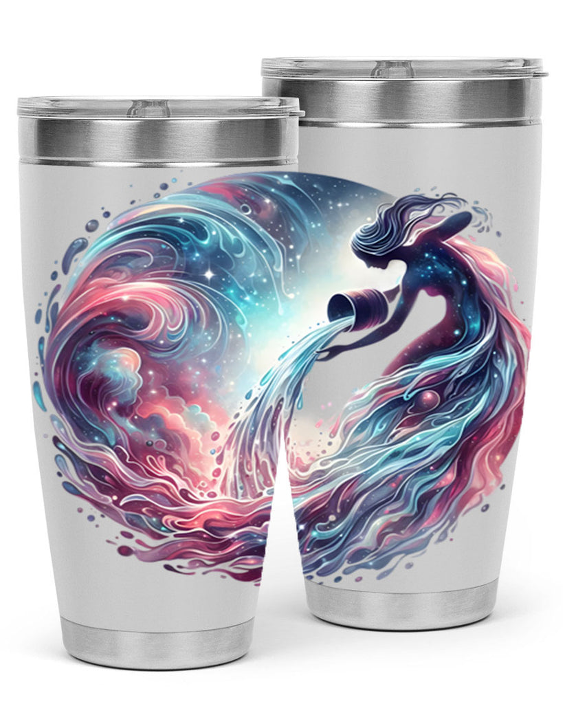 aquarius 91#- zodiac- Tumbler