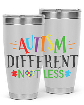 autism different not less Style 5#- autism- Tumbler