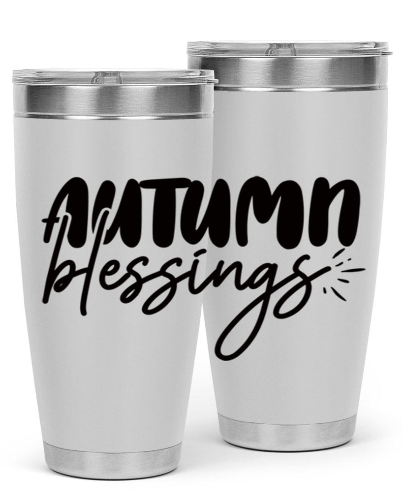 autumn blessings 65#- thanksgiving- Tumbler