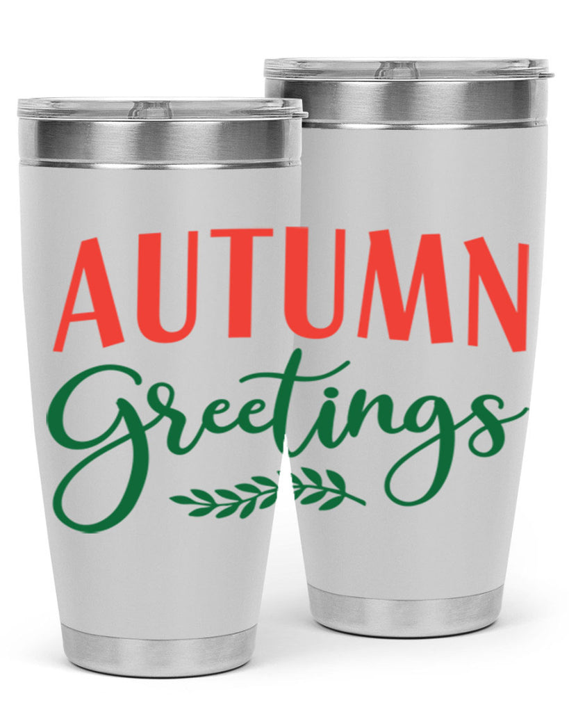 autumn greetings 14#- fall- Tumbler