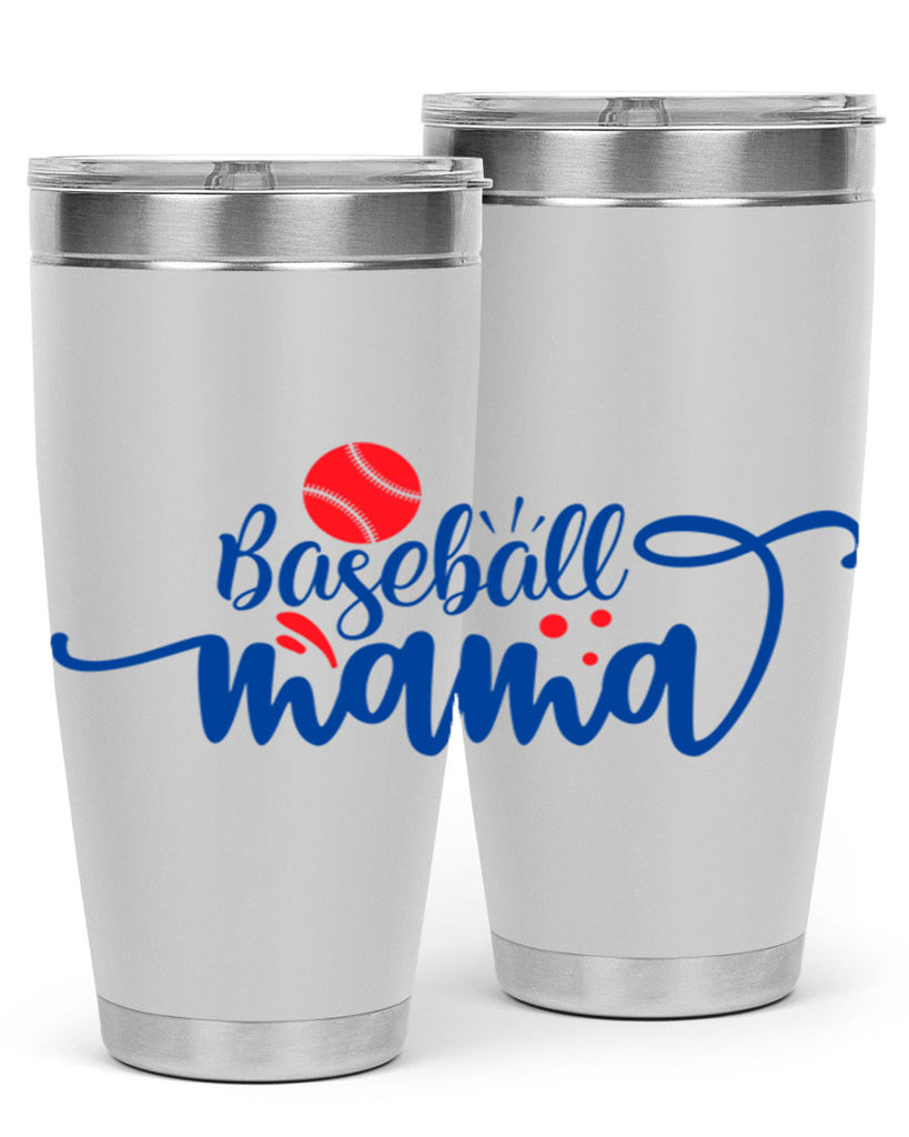 baseball mama 2208#- baseball- Tumbler