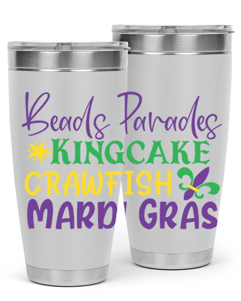 beads parades kingcake crawfish mardi gras 85#- mardi gras- Tumbler