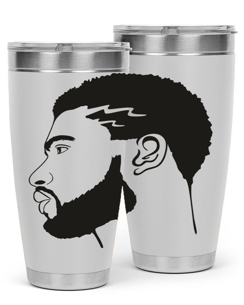 beardman 52#- black men - boys- tumbler