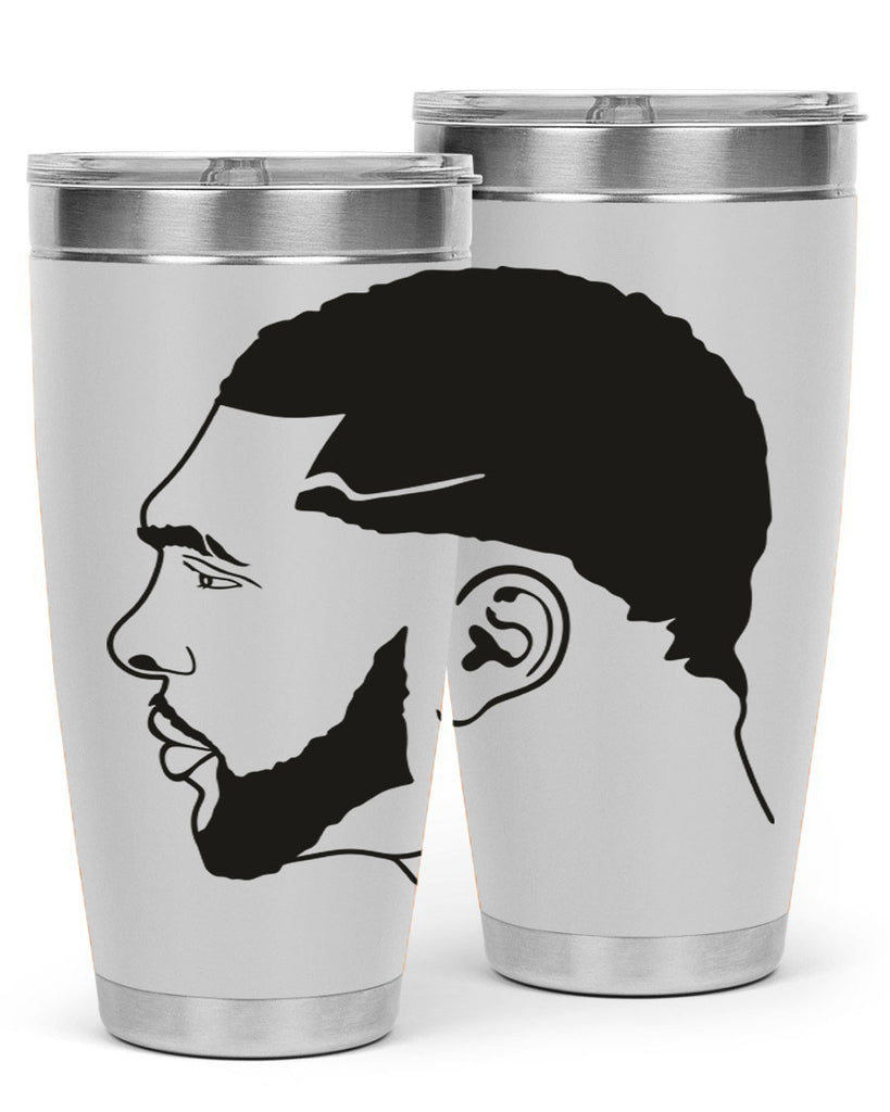 beardman 55#- black men - boys- tumbler