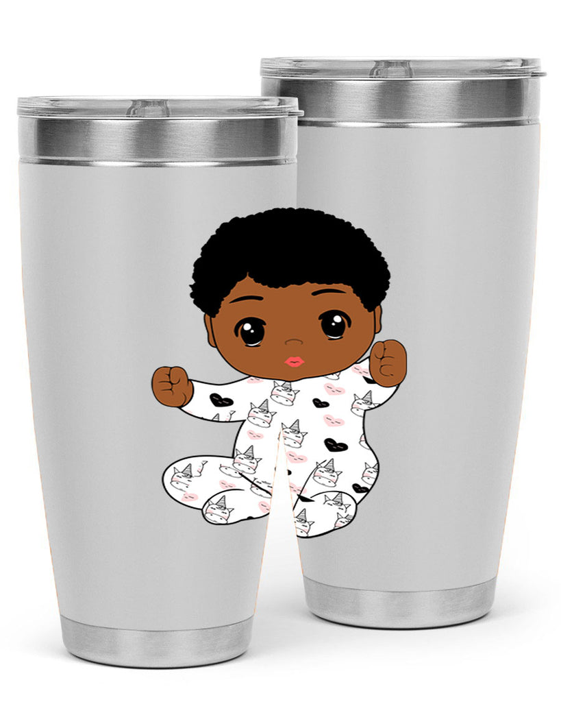 black baby boy 8#- black men - boys- tumbler